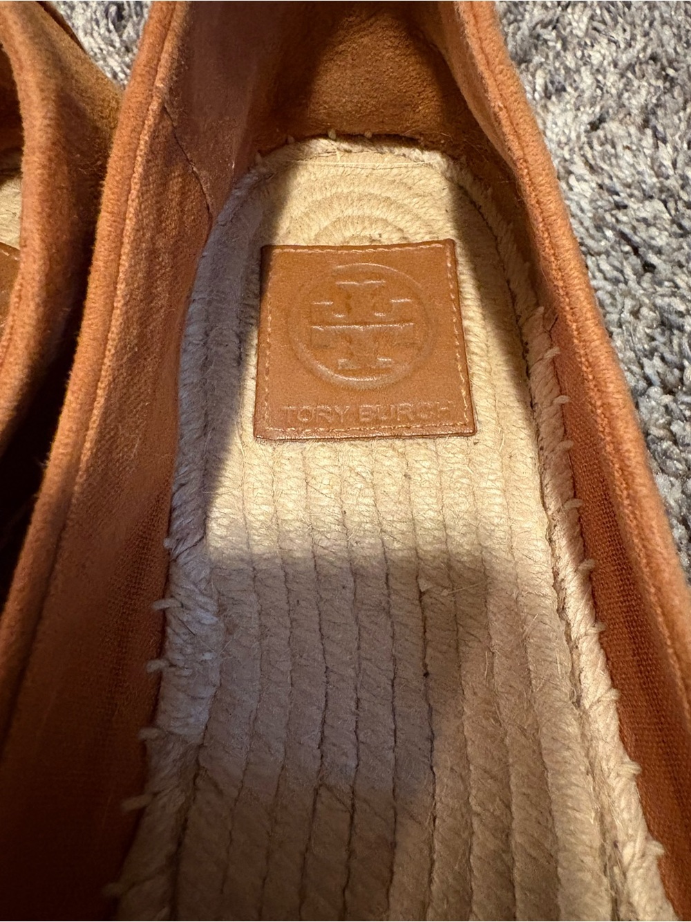 Tory Burch Tan Suede & Leather Espadrille Flats - Picture 3 of 3